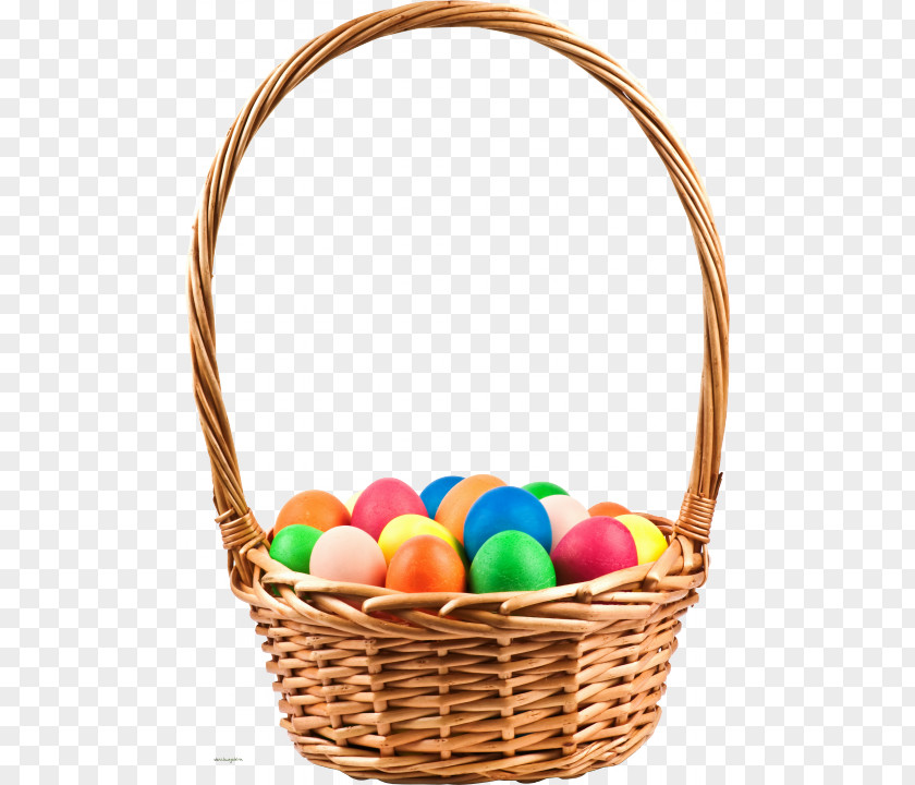 Egg Basket Easter Bunny Wicker PNG