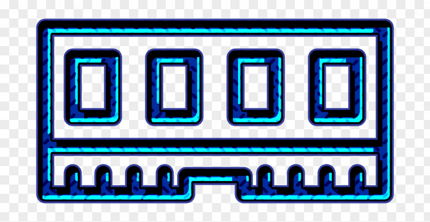 Rectangle Electric Blue Computer Icon Electronic Ram PNG
