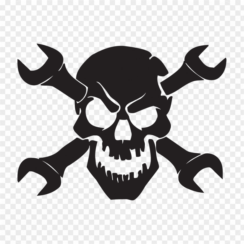 Skull Car Decal Human Symbolism Sticker PNG