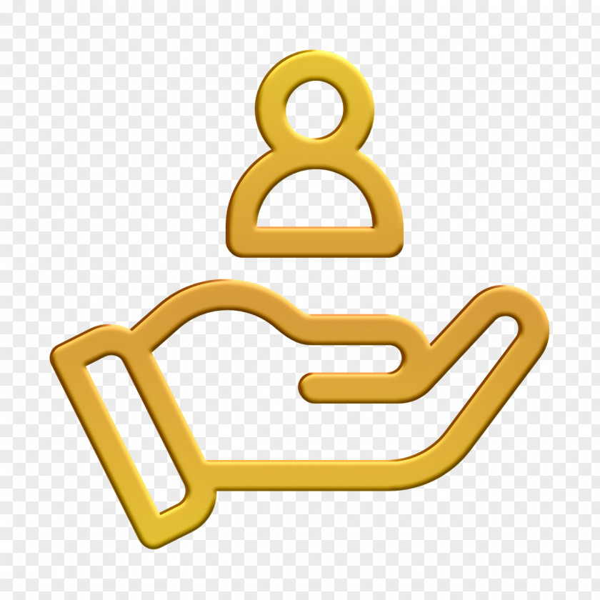 Symbol Yellow Customer Service Icon PNG