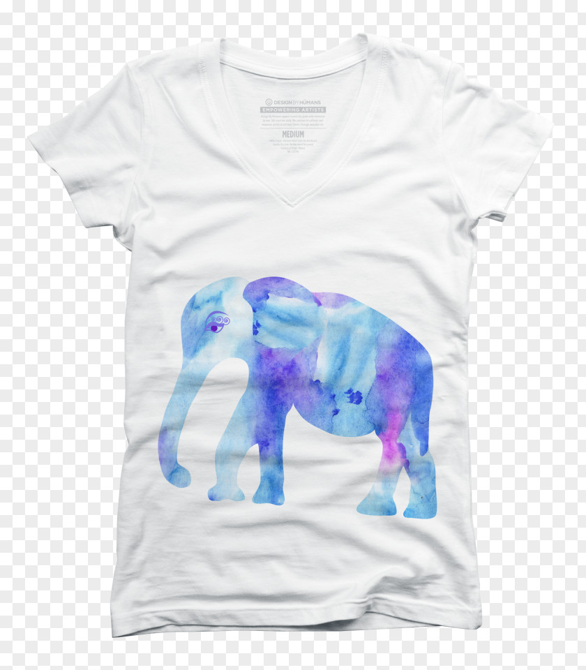 T-shirt Watercolor Painting Blue PNG