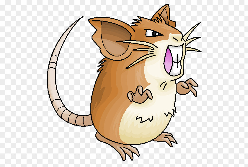 Unemployed Whiskers Raticate Pokémon Red And Blue Pikachu PNG