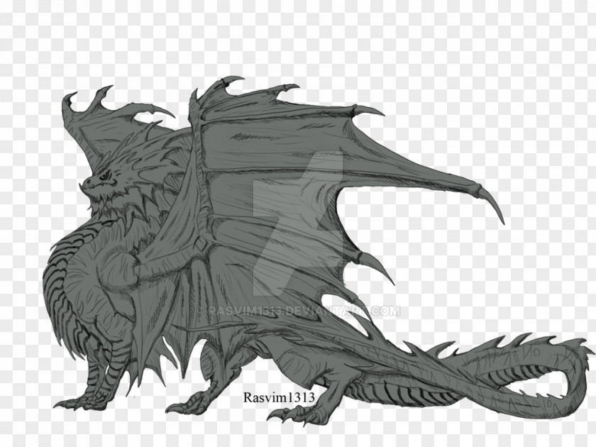 Dragon Drawing Fantasy Digital Art PNG
