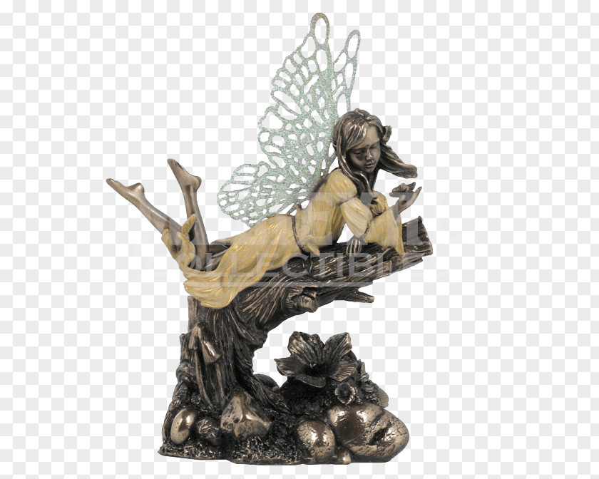 Fairy Bronze Sculpture Figurine PNG