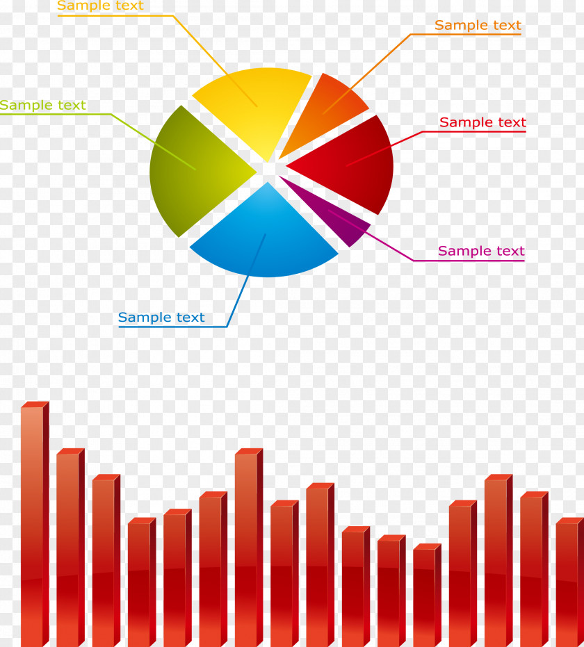 Vector Business Information Pie Chart PNG