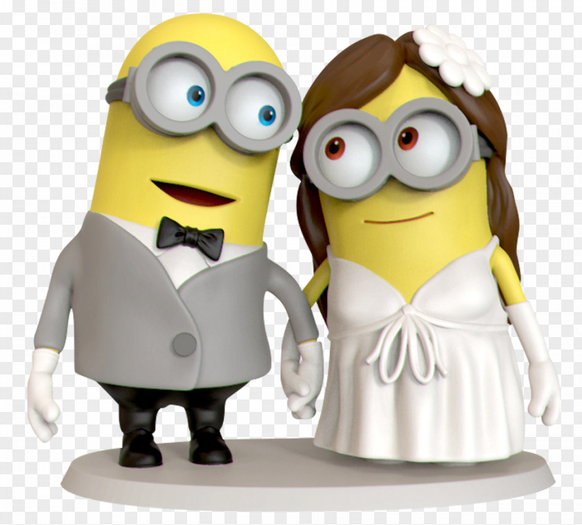 Wedding Cake Topper Birthday Minions PNG