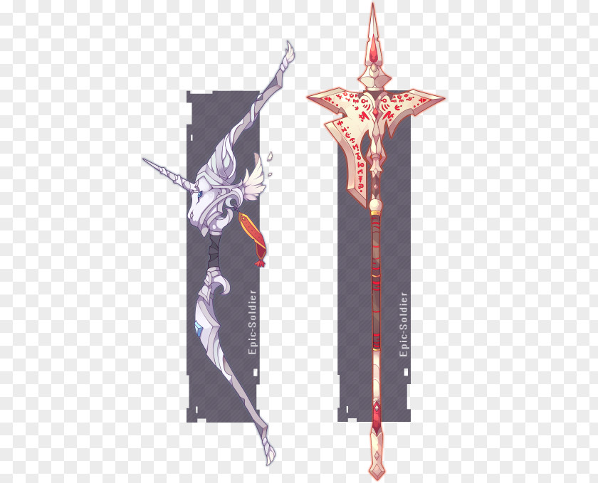 Bow Weapon Sword Ranged Soldier PNG