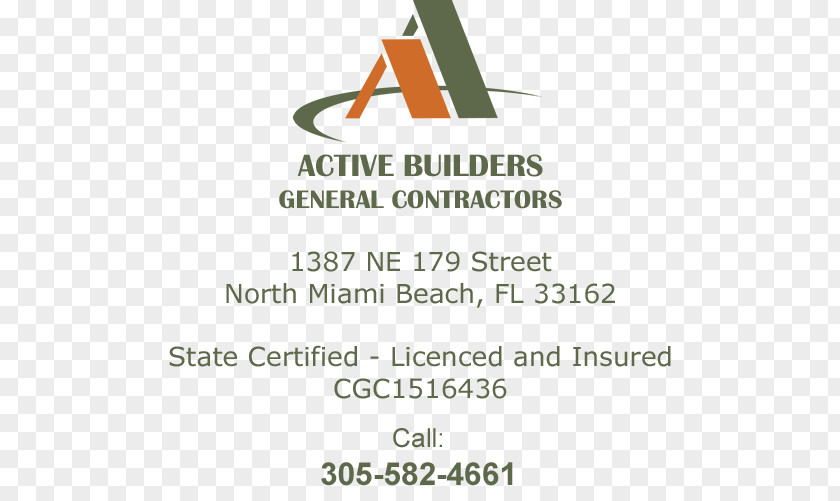 General Contractor North Alabama Contractors And Construction Company Active Builders, Inc. Hollywood, Florida Architectural Engineering PNG