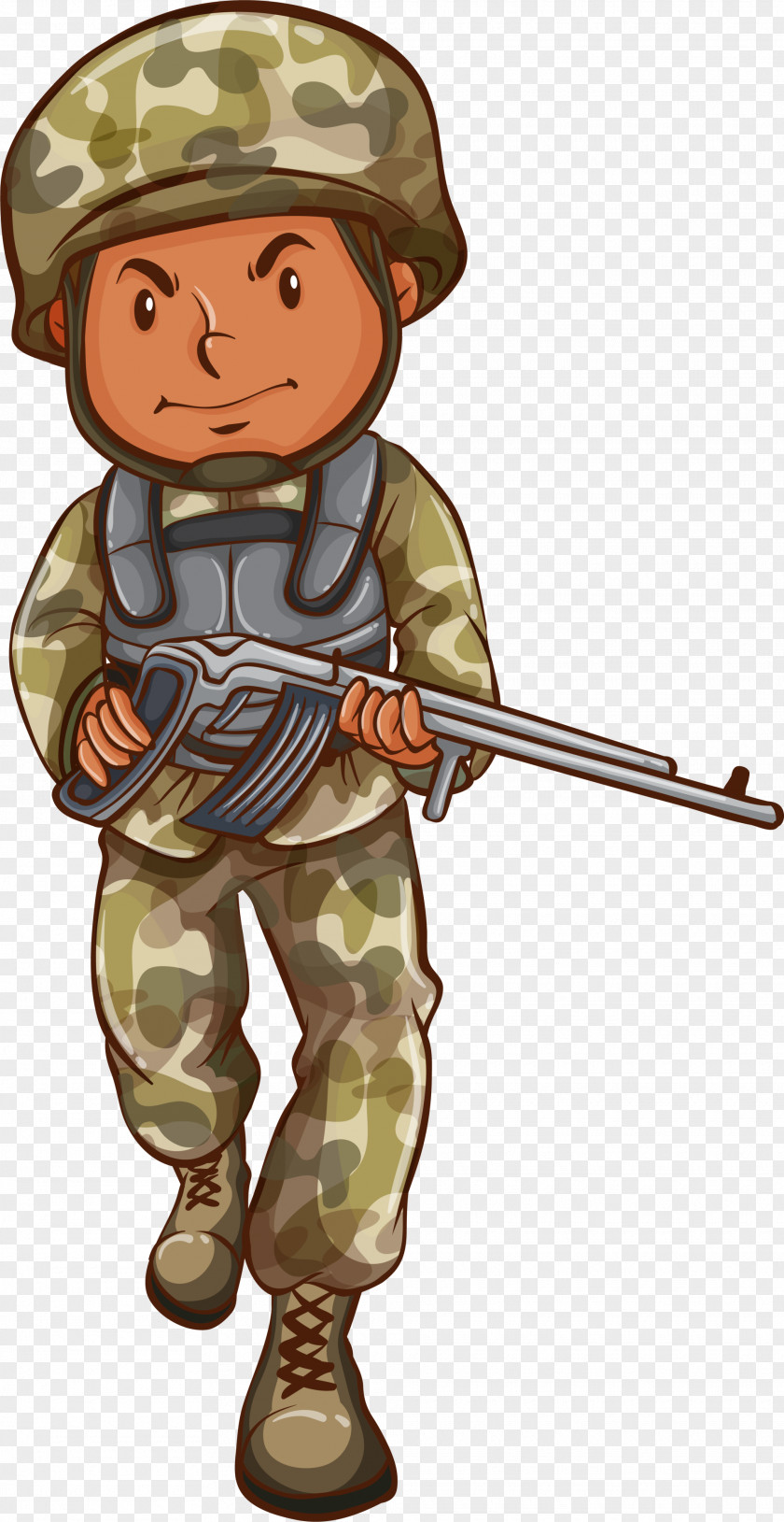 Green Cartoon Soldiers Soldier Drawing Illustration PNG