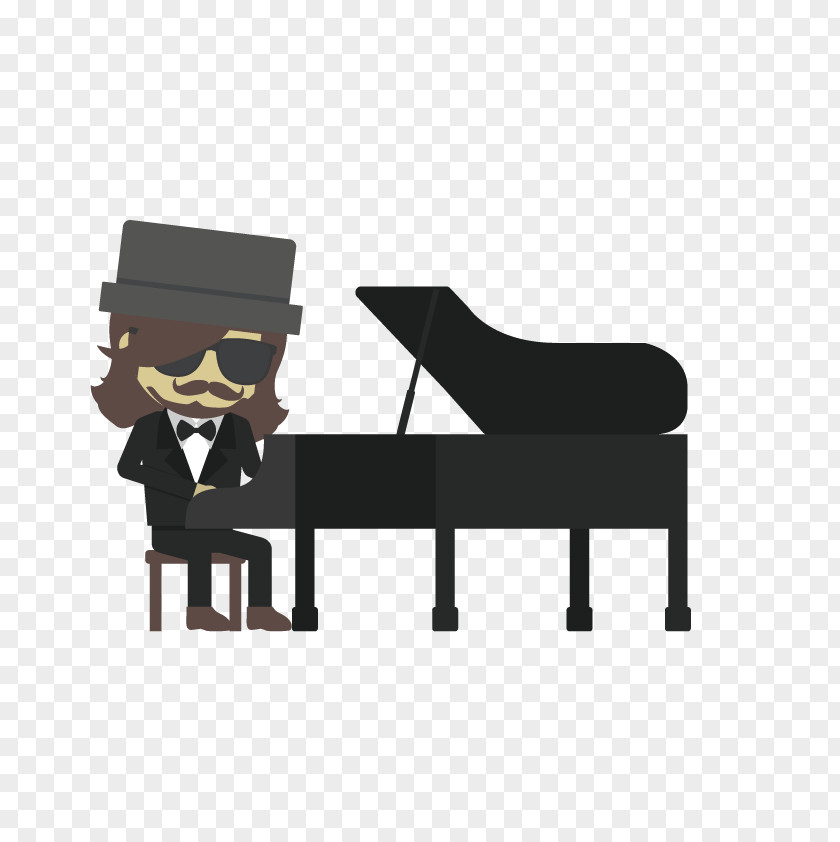 Vector Piano Musician Musical Instrument Ensemble Illustration PNG