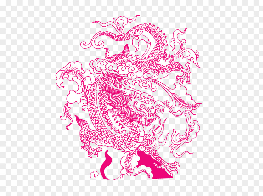 Vector Real Dragon Tattoo Sticker PNG