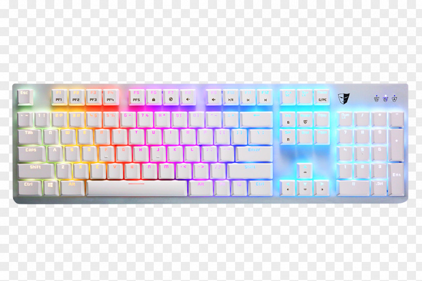 Backlight Computer Keyboard Gaming Keypad RGB Color Model Electrical Switches PNG