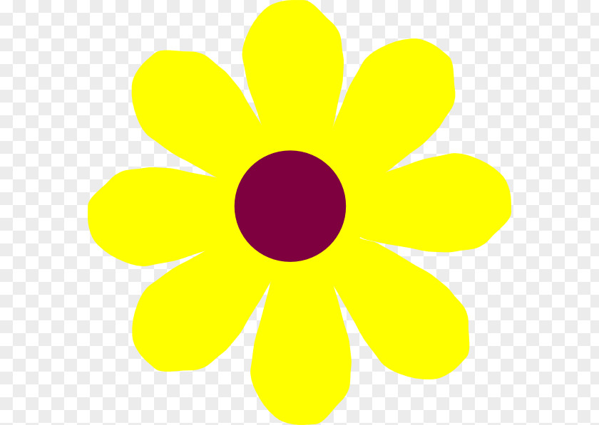 Yellow Flowers Common Sunflower Cartoon Clip Art PNG