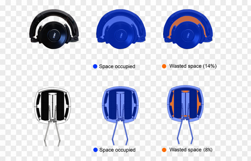 Copy Space Headphones Cobalt Blue Communication Audio PNG
