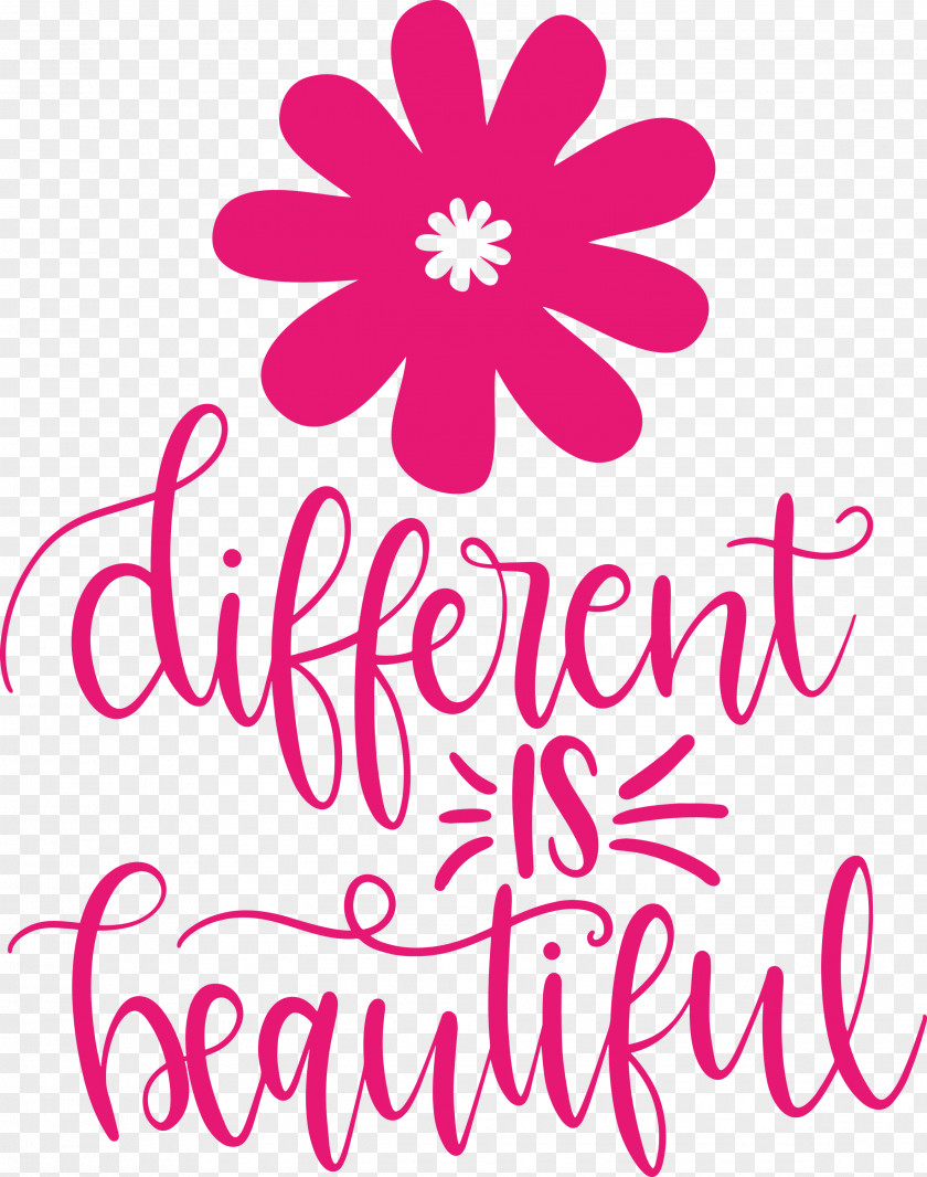 Different Is Beautiful Womens Day PNG