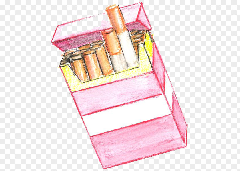 Hand-painted Cigarettes Drawing Cigarette Golden Ratio Shape PNG
