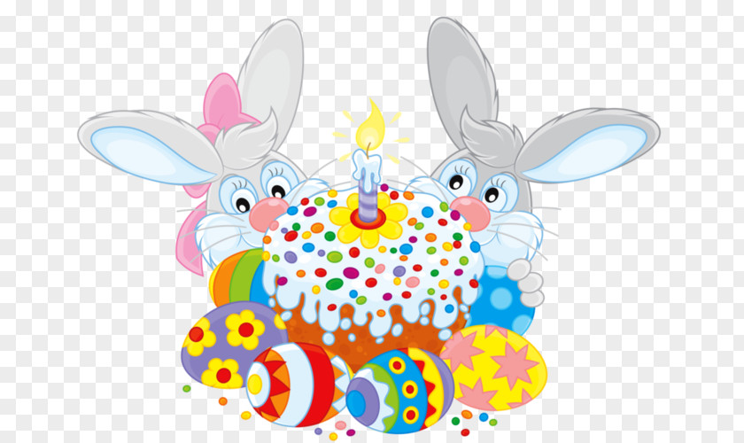 Rabbit Easter Bunny Happy Easter! Cake Clip Art PNG