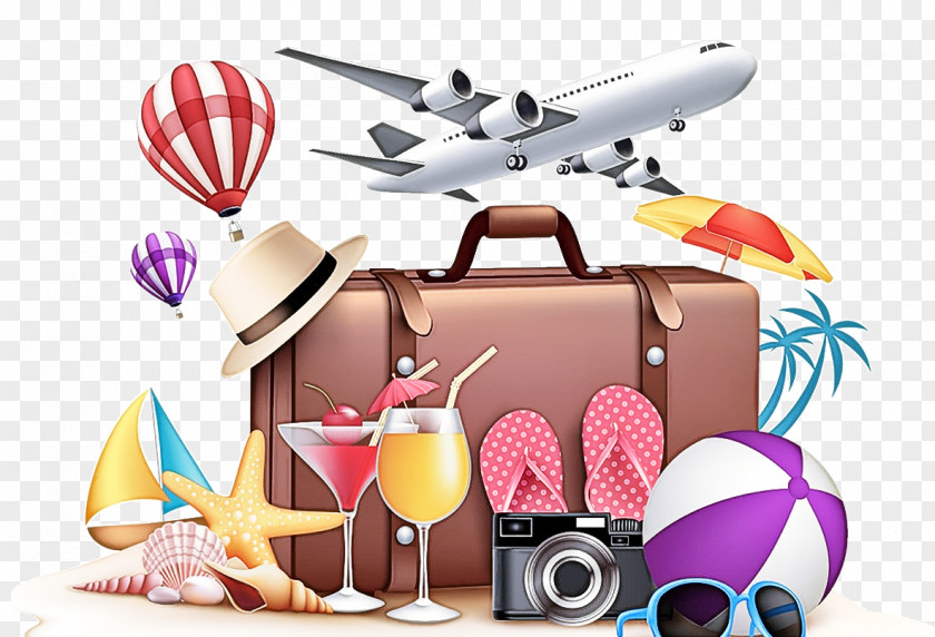Bag Baggage Vehicle Airplane Animation Vacation PNG