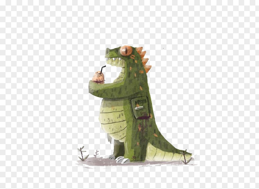 Cartoon Dinosaur Reptile Illustration PNG