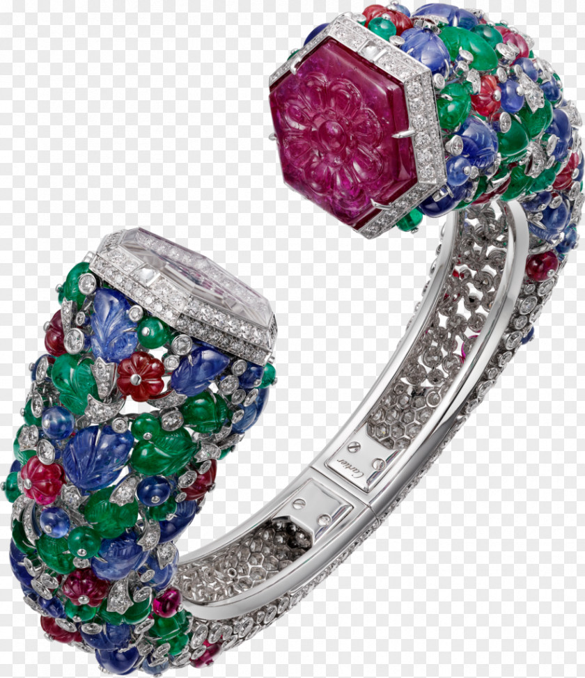 Creative Jewelry Jewellery Ruby Emerald Watch Bracelet PNG