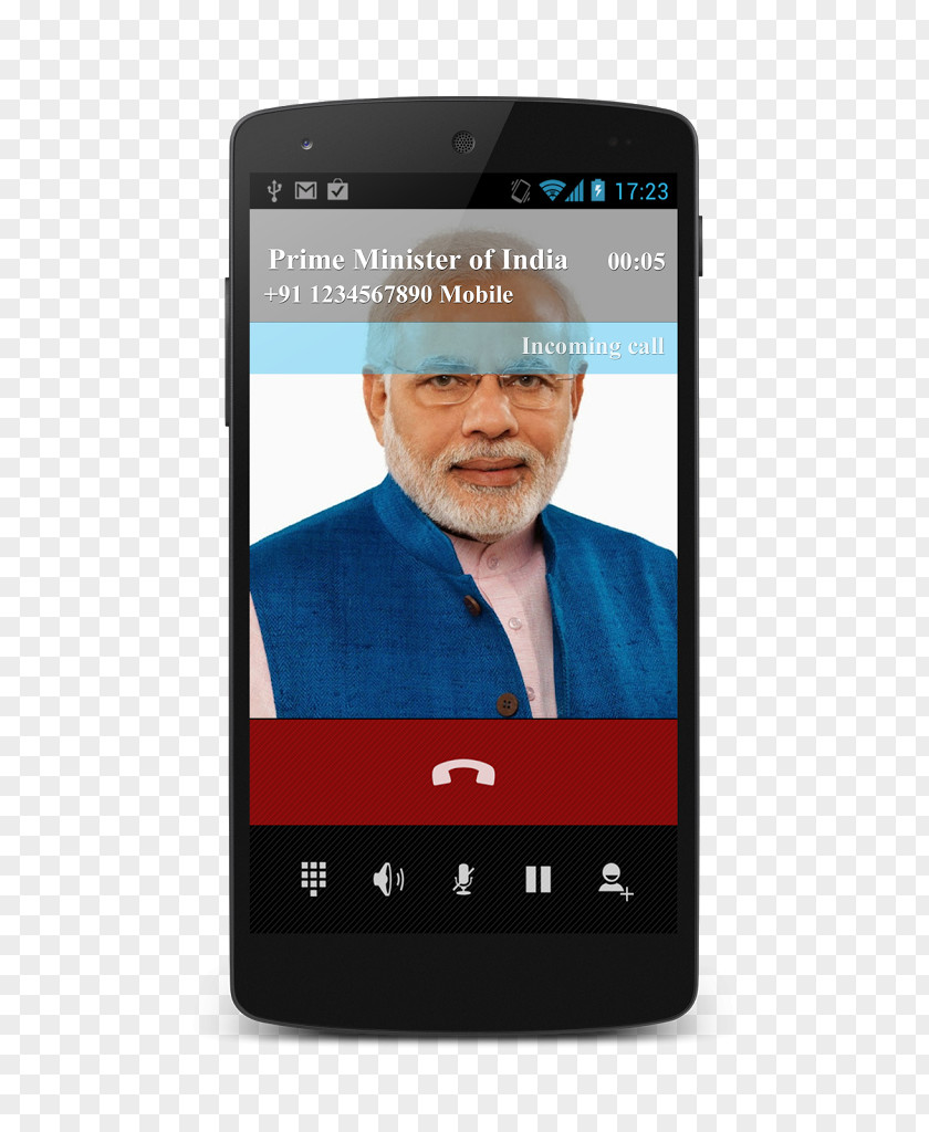 Narndra Modi Feature Phone Smartphone Fake Call Scary Prank Game PNG