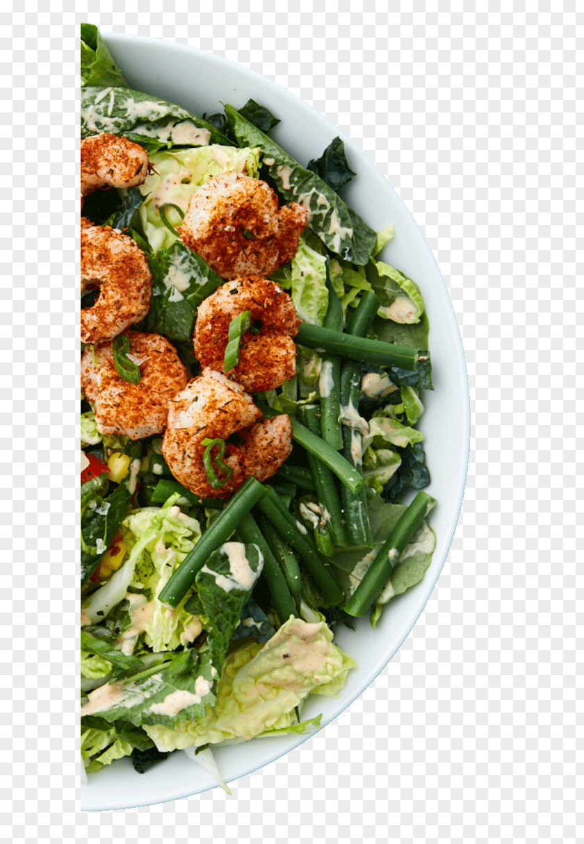 Shrimps Spinach Salad Taco Caesar Vegetarian Cuisine PNG