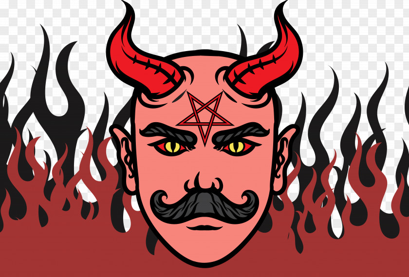 Horrible Demon Lucifer Devil Visual Arts Illustration PNG