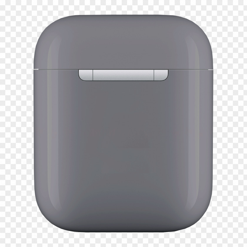Silver Waste Container Grey Background PNG