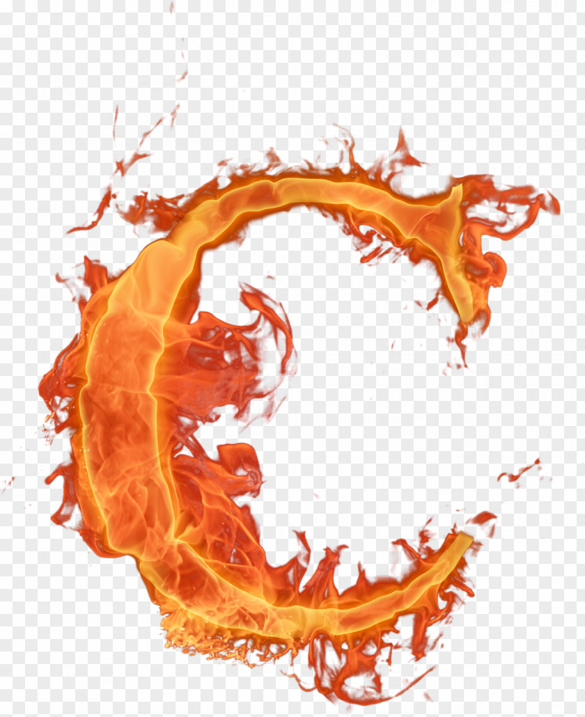 1 Letter Alphabet Fire PNG