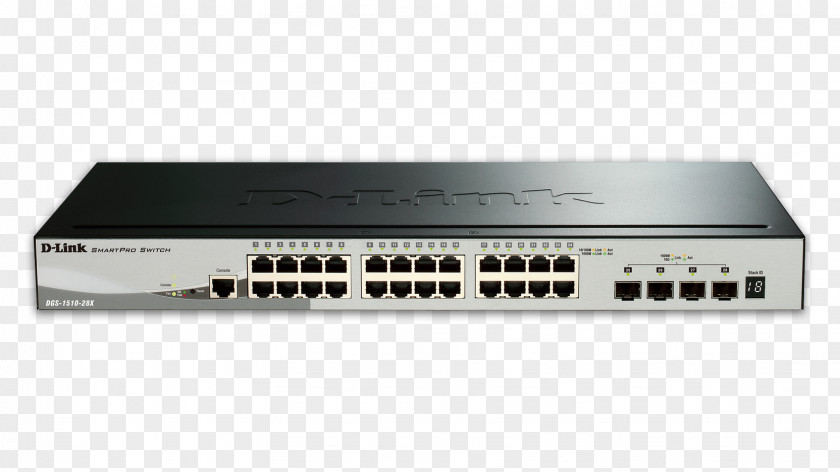 4 Port Switch Network 10 Gigabit Ethernet Stackable Computer PNG
