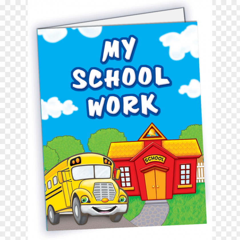 School Work File Folders Student Teacher Coursework PNG