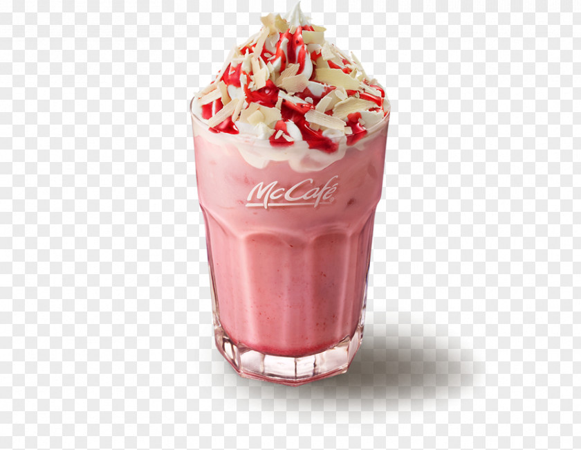Strawberry Ice Sundae Milkshake Coffee Cafe Smoothie PNG