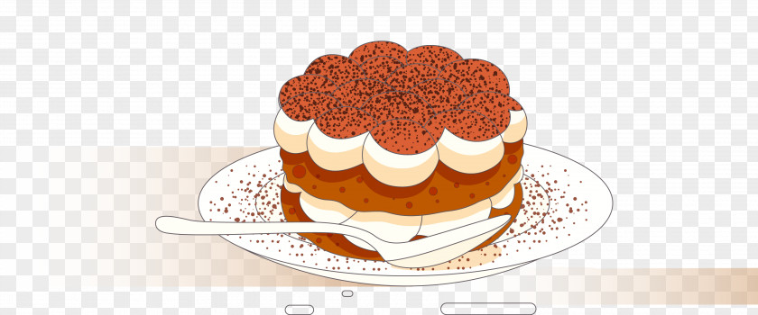 Vector Multi-layer Chocolate Cake Cream Dobos Torte Tea PNG