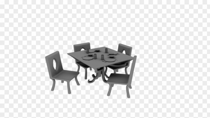 Dining Room Table Plastic Chair PNG