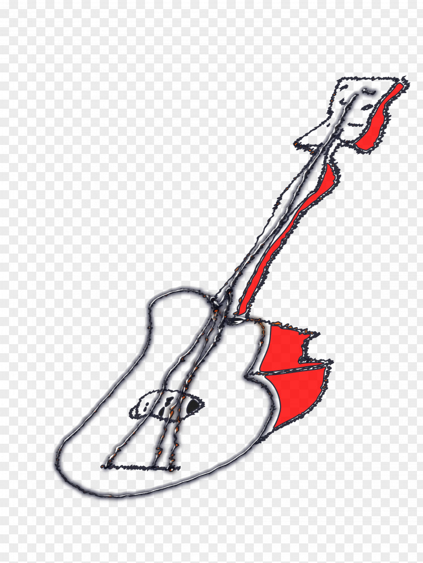 Hand-painted Guitar Steel-string Acoustic Clip Art PNG