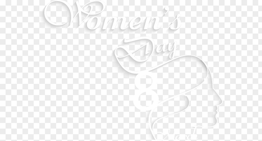 Women's Day Element Paper White Logo Pattern PNG