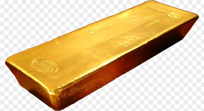Gold Bar Precious Metal Ingot PNG