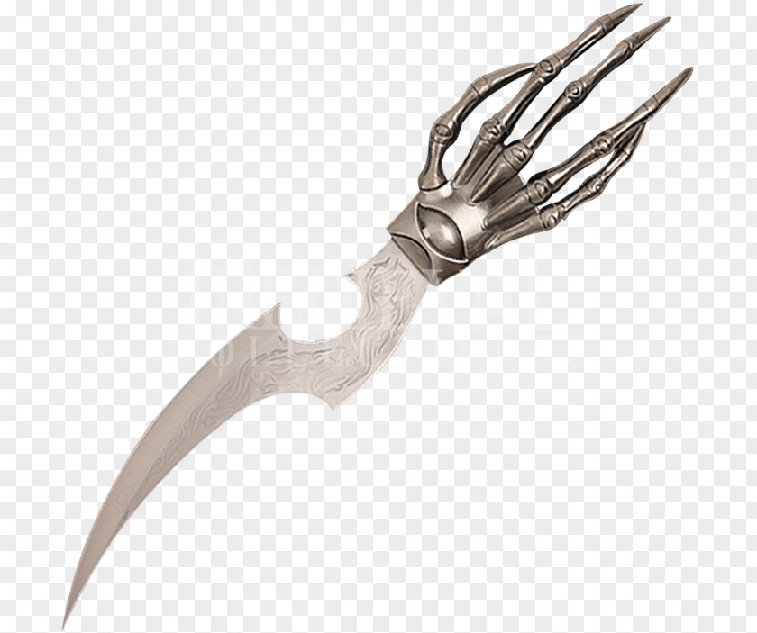 Skeleton Hand Weapon Dagger Tool PNG