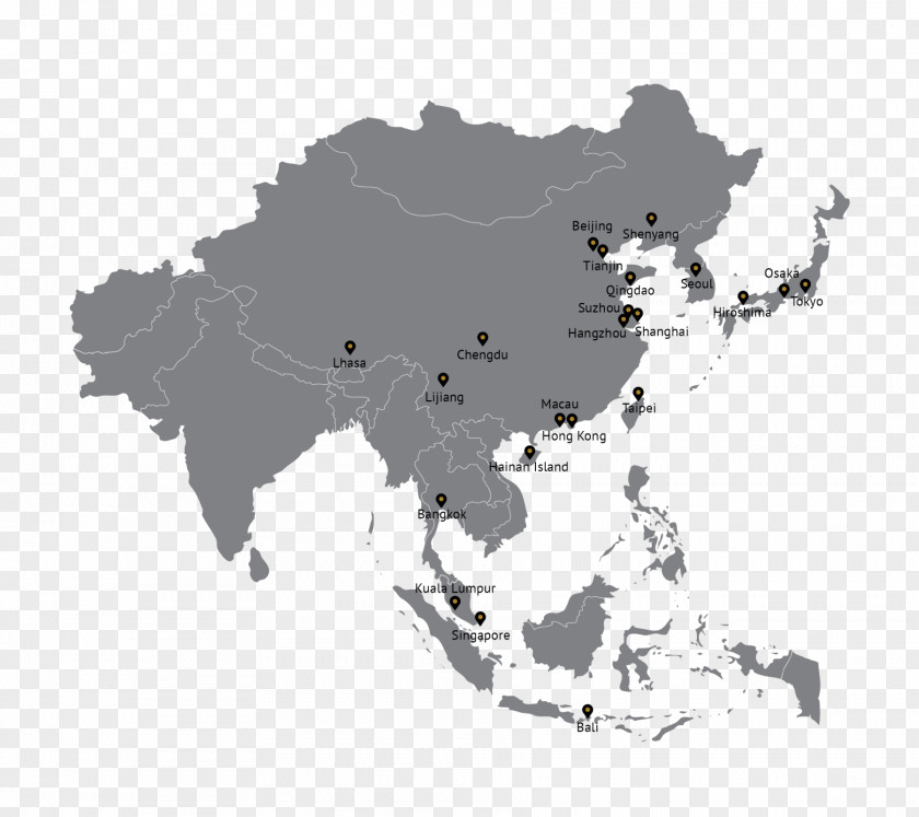 Southeast Asia Travel World Map PNG