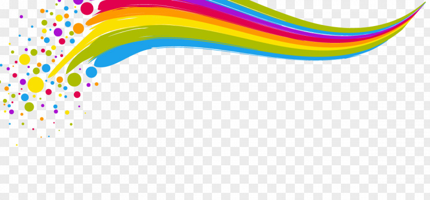 Vector Rainbow Lines Computer File PNG