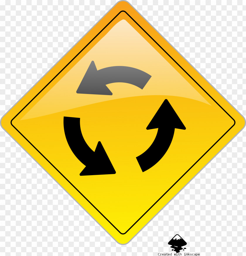 Warning Sign Traffic Yield Road PNG