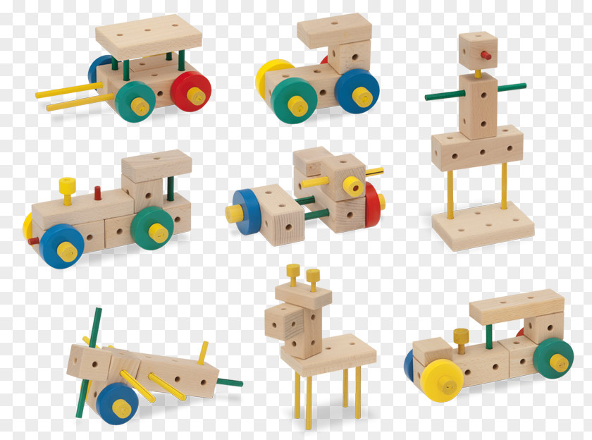 Baby Wood Toy Architectural Engineering Construction Set Block MATADOR-TOYS, S.r.o PNG