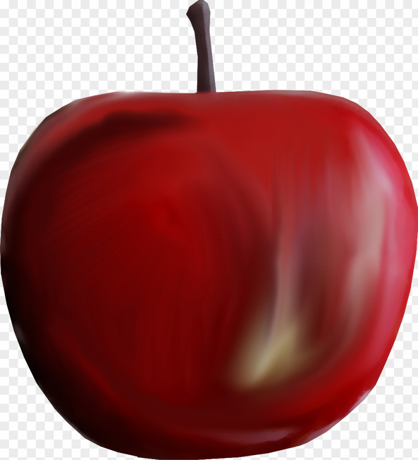 Dark Red Apple Material Free To Pull PNG