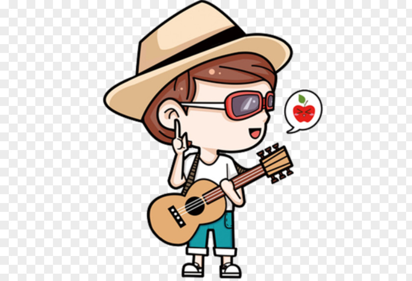 Guitar Cartoon Drawing Clip Art PNG