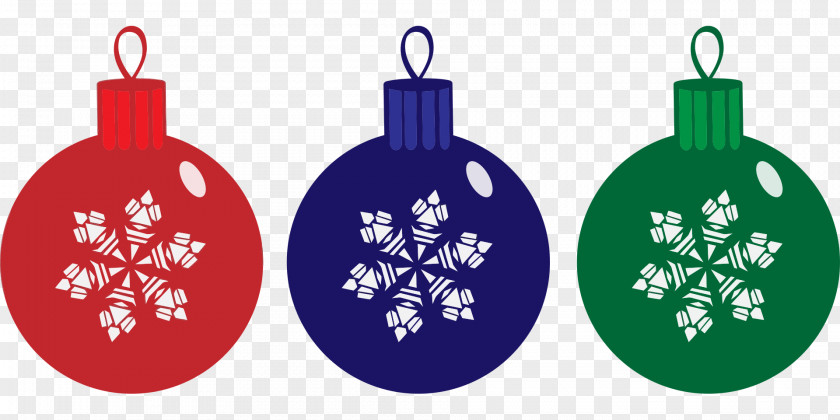 Tricolor Snowflake Lantern Christmas Ornament Bombka Decoration Clip Art PNG