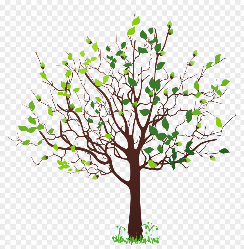 Brown Branch Tree Clip Art PNG