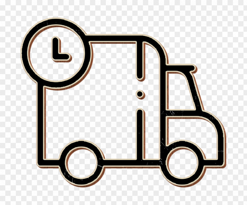 Delivery Time Icon Online Shopping Truck PNG