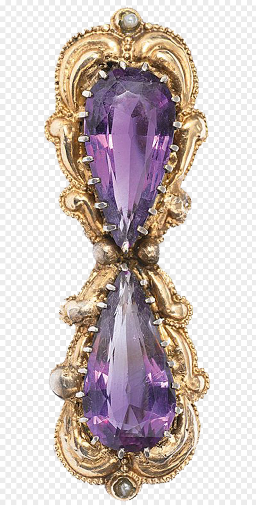 Gemstone Bow Amethyst Jewellery Purple Diamond PNG