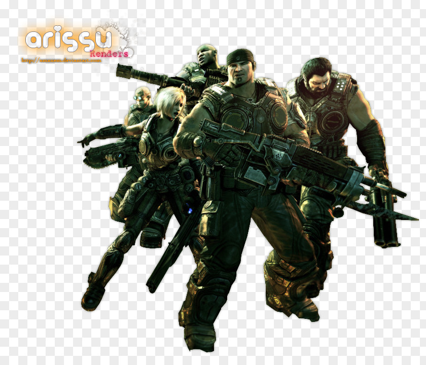 Indio Solari Infantry Gears Of War 3 Soldier Action & Toy Figures Army Men PNG