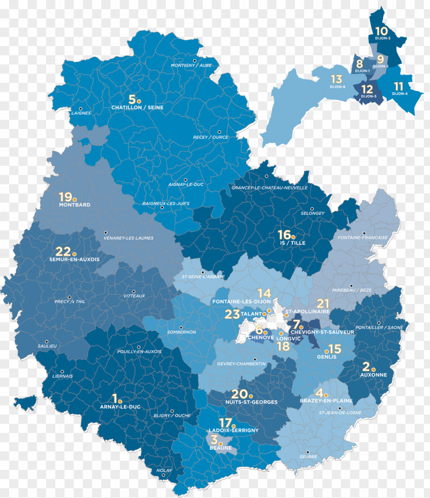 Map Arrondissement Of Dijon Préfecture Département De La Côte-d'Or PNG